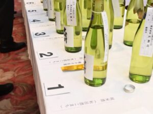 山内杜氏酒造講習会での自醸酒鑑評会にて